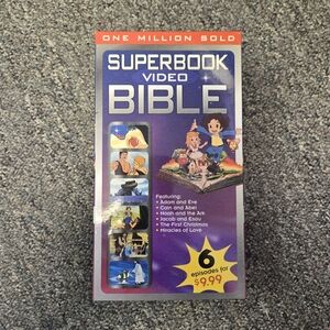 Superbook Video Bible Collection VHS Kids Learning Adam And Eve Stories